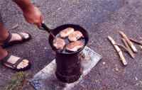 Cooking Ribeyes on the Tipi Blaze Stove