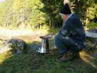 Cooking on the Tipi Blaze Stove in Norway